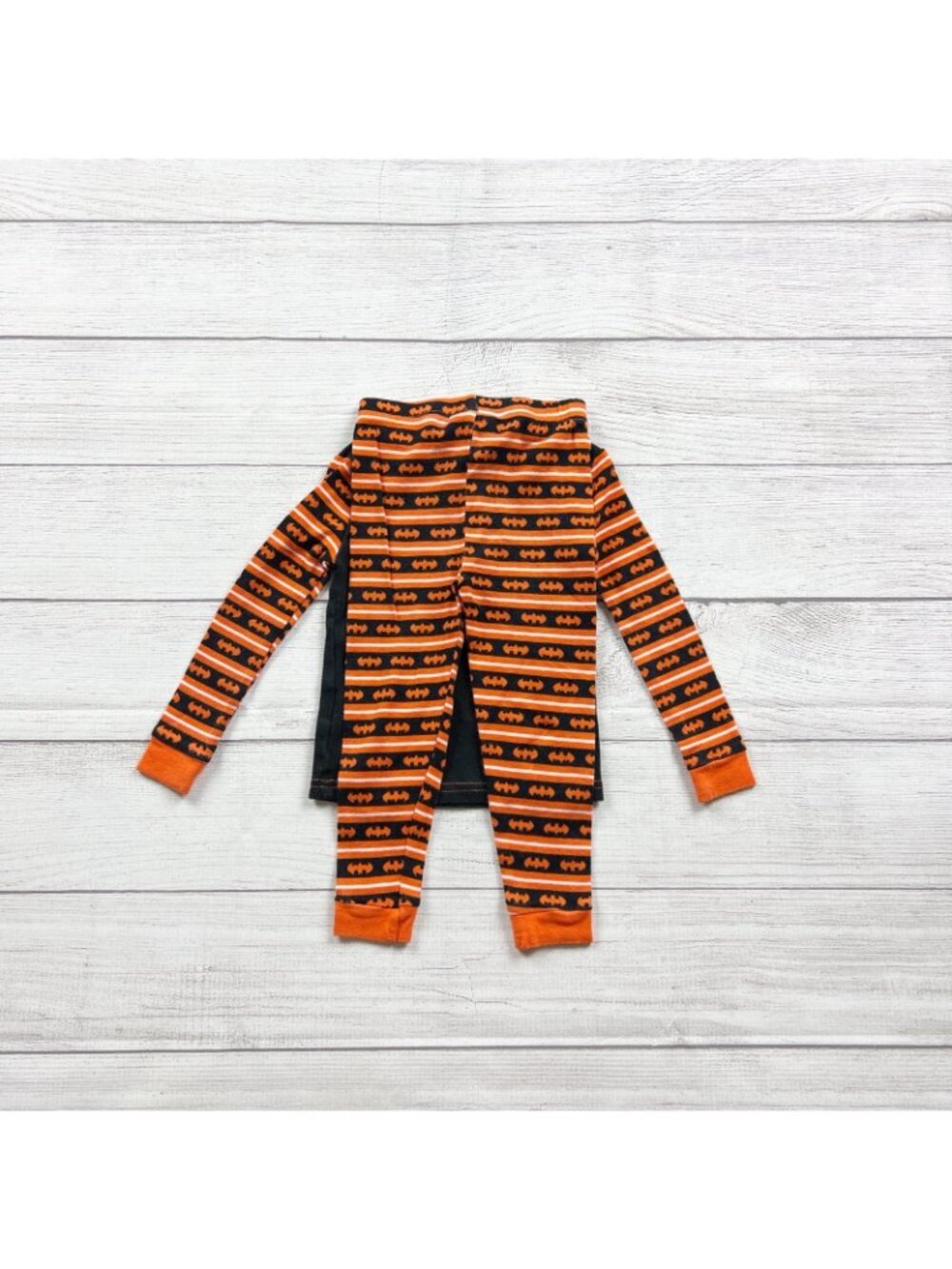 DC Comics Batman Toddler Boys 2-Piece Pajama Set Black Orange Halloween 3T - Picture 5 of 5
